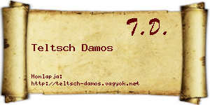 Teltsch Damos névjegykártya